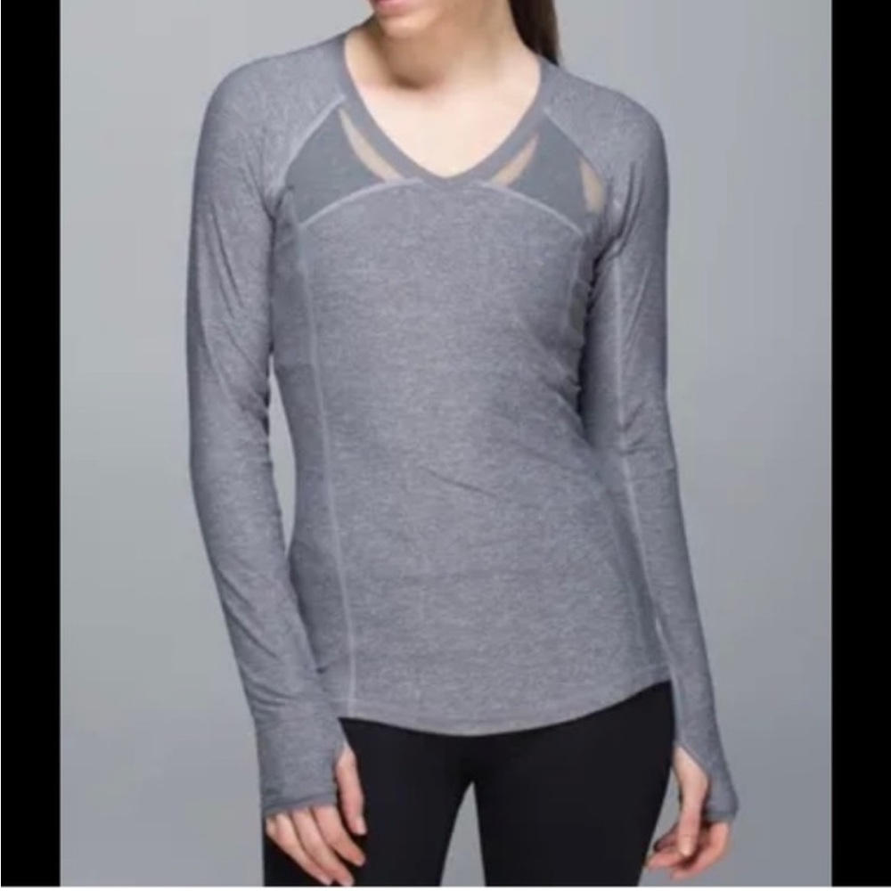 lululemon athletica Gray Long Sleeve Top